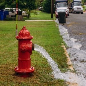 Hydrant system setup at factory